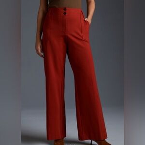 Anthropologie Naomi Ponte Wide Leg Flare Pants